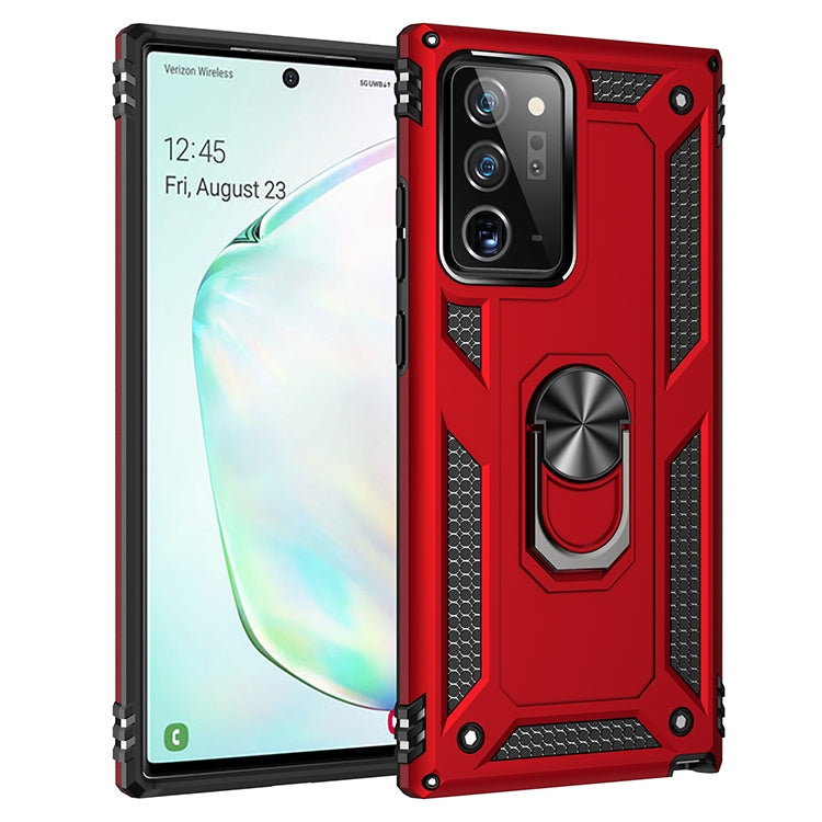 For Samsung Galaxy Note20 Shockproof TPU + PC Protective Case with 360 Degree Rotating Holder