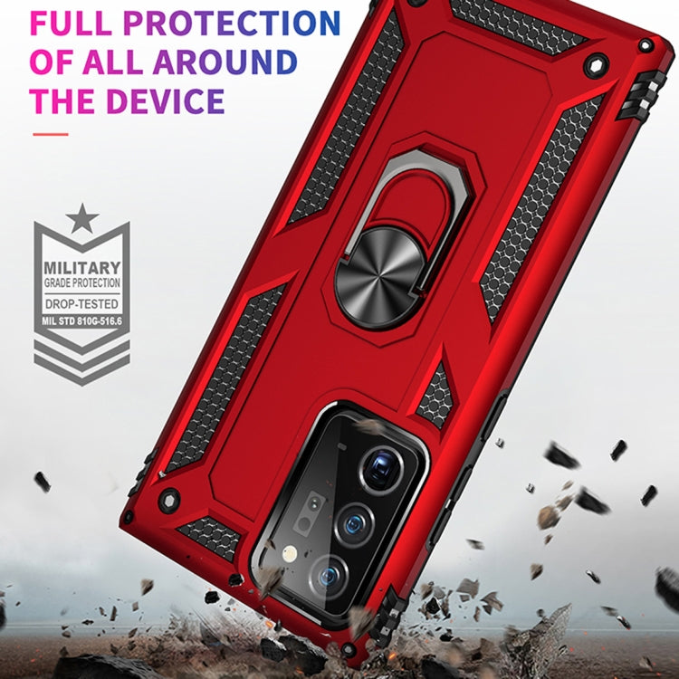 For Samsung Galaxy Note20 Shockproof TPU + PC Protective Case with 360 Degree Rotating Holder