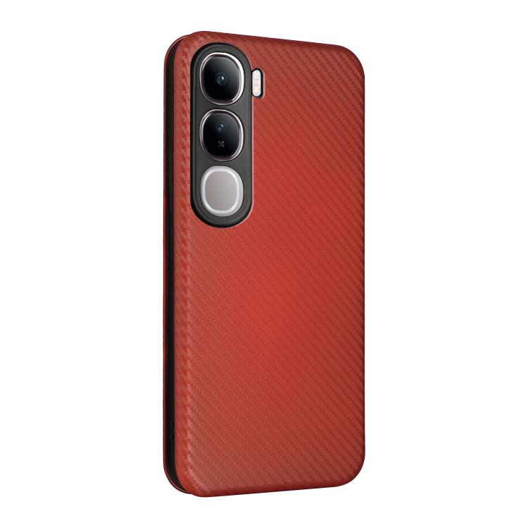 For vivo V30e / V40 Lite 5G Carbon Fiber Texture Flip Leather Phone Case
