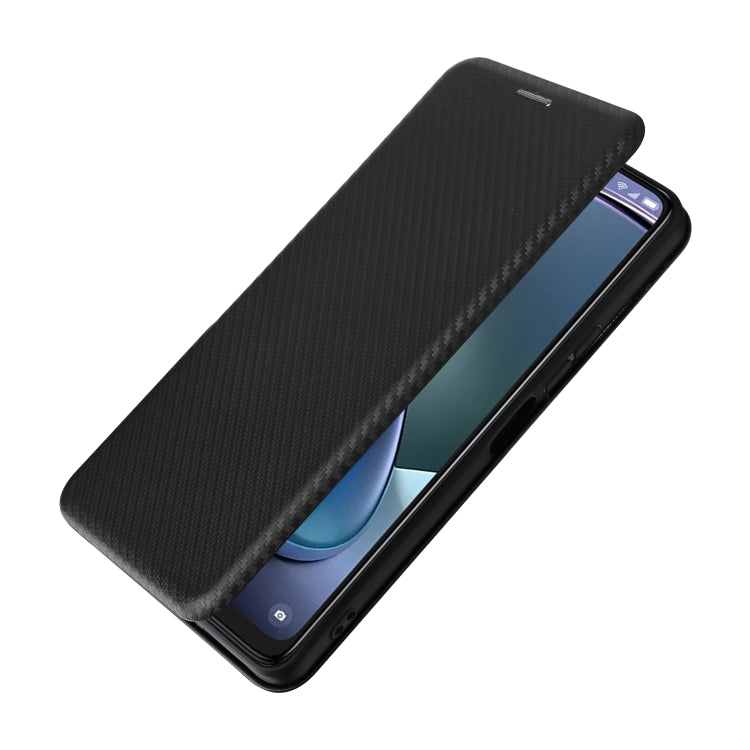 For TCL 50 5G Carbon Fiber Texture Flip Leather Phone Case