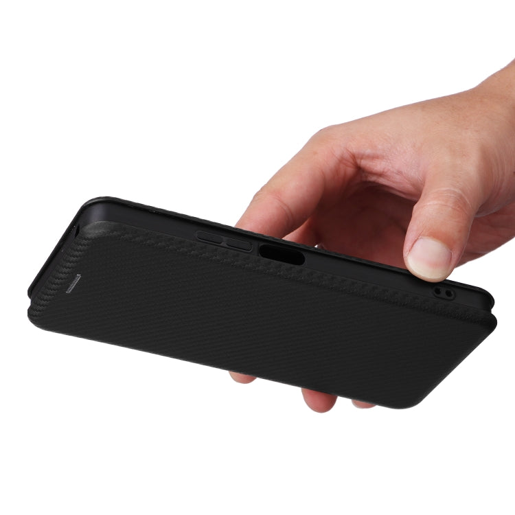 For TCL 50 5G Carbon Fiber Texture Flip Leather Phone Case