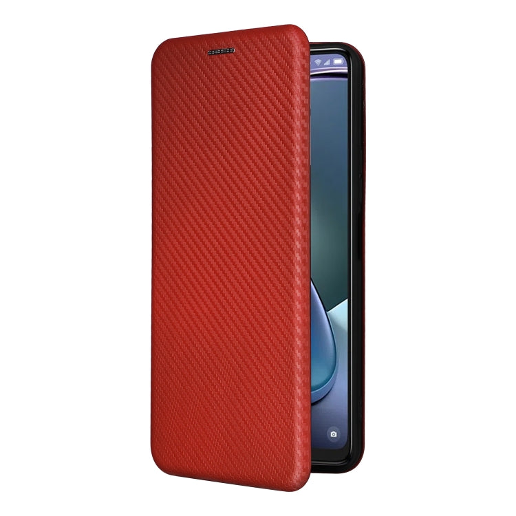 For TCL 50 5G Carbon Fiber Texture Flip Leather Phone Case