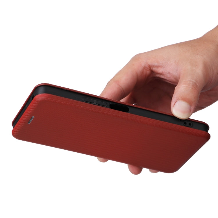 For TCL 50 5G Carbon Fiber Texture Flip Leather Phone Case
