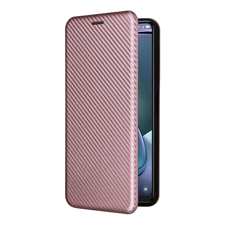 For TCL 50 5G Carbon Fiber Texture Flip Leather Phone Case