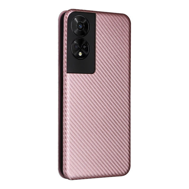 For TCL 50 5G Carbon Fiber Texture Flip Leather Phone Case