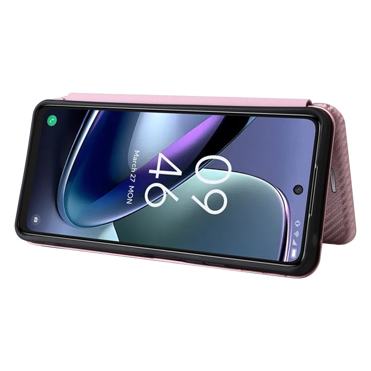 For TCL 50 5G Carbon Fiber Texture Flip Leather Phone Case