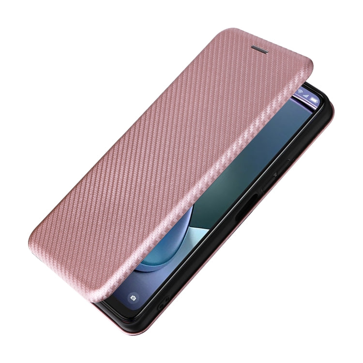 For TCL 50 5G Carbon Fiber Texture Flip Leather Phone Case
