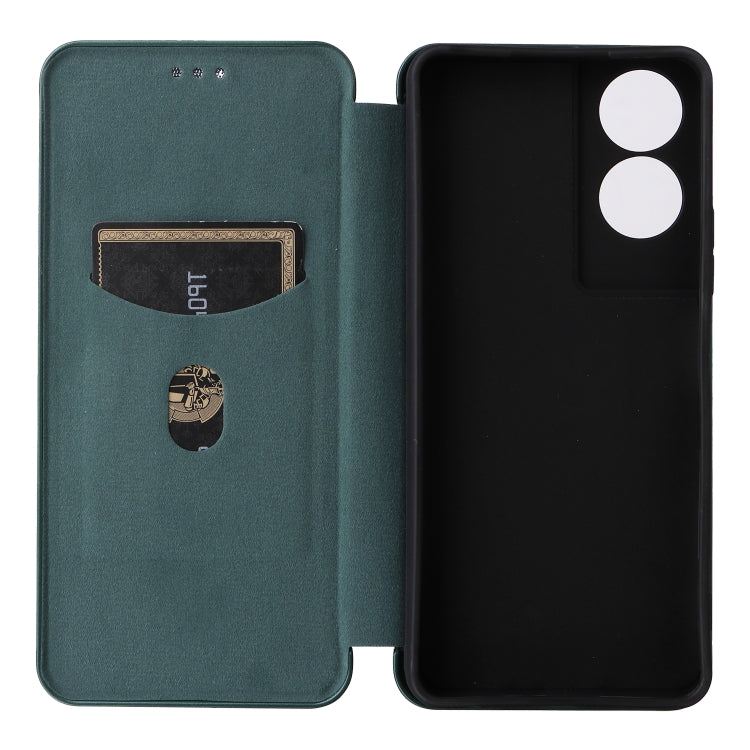 For TCL 50 5G Carbon Fiber Texture Flip Leather Phone Case