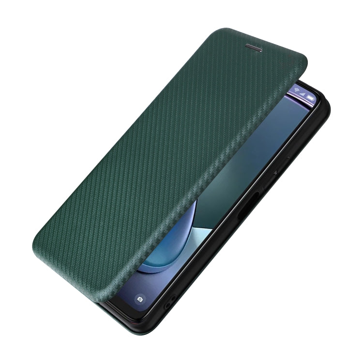 For TCL 50 5G Carbon Fiber Texture Flip Leather Phone Case