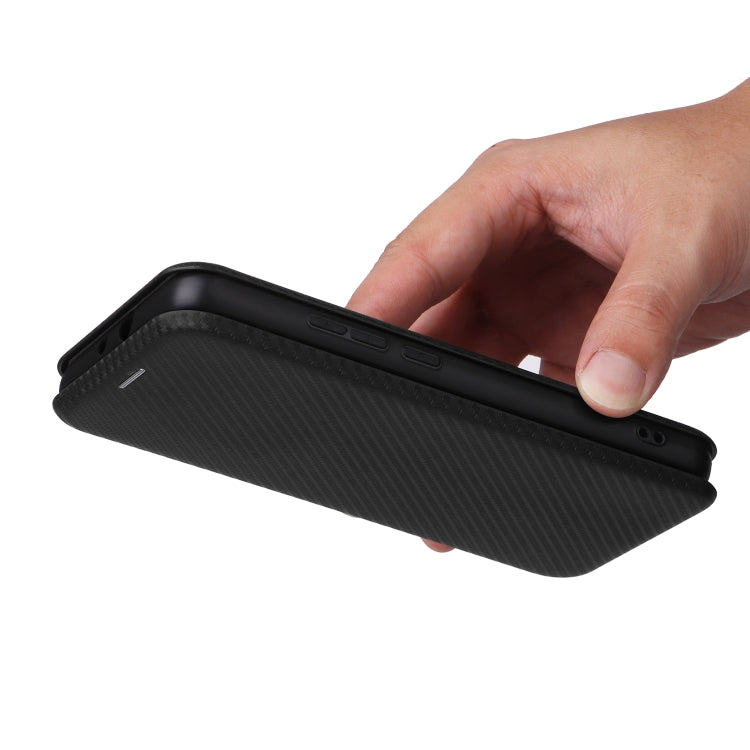 For TCL 502 Carbon Fiber Texture Flip Leather Phone Case