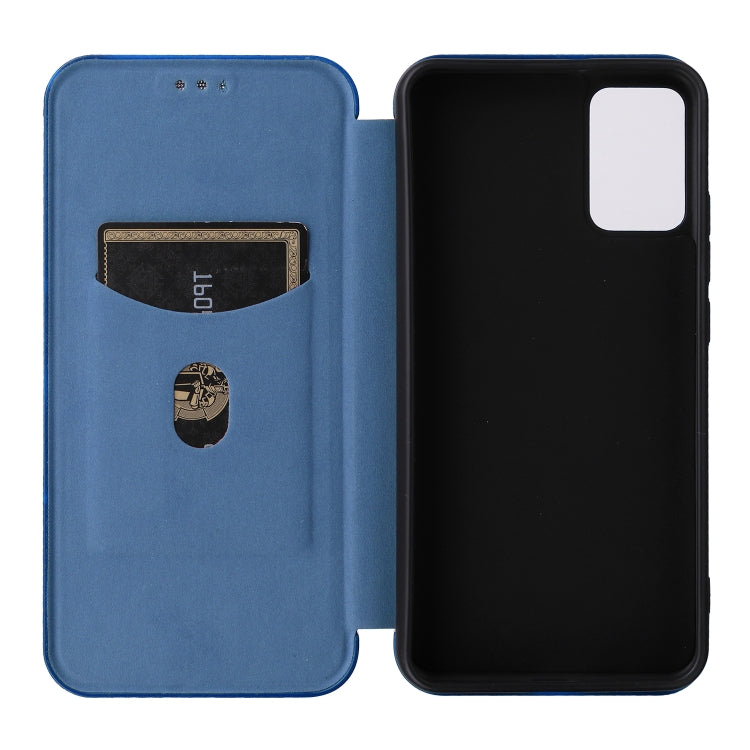 For TCL 502 Carbon Fiber Texture Flip Leather Phone Case