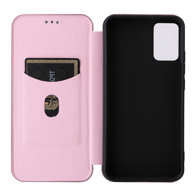 For TCL 502 Carbon Fiber Texture Flip Leather Phone Case