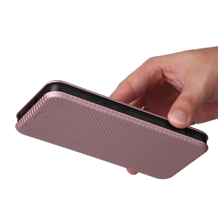For TCL 502 Carbon Fiber Texture Flip Leather Phone Case