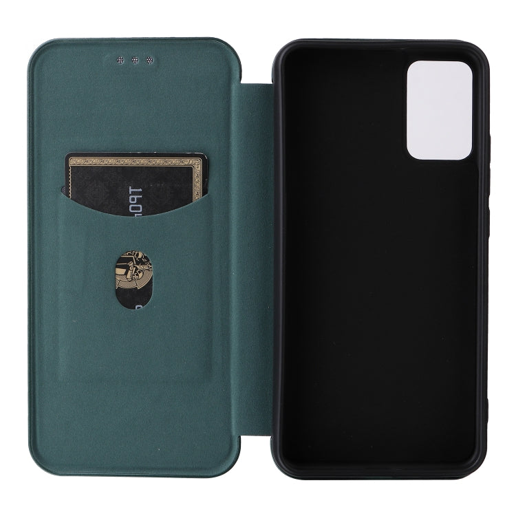 For TCL 502 Carbon Fiber Texture Flip Leather Phone Case