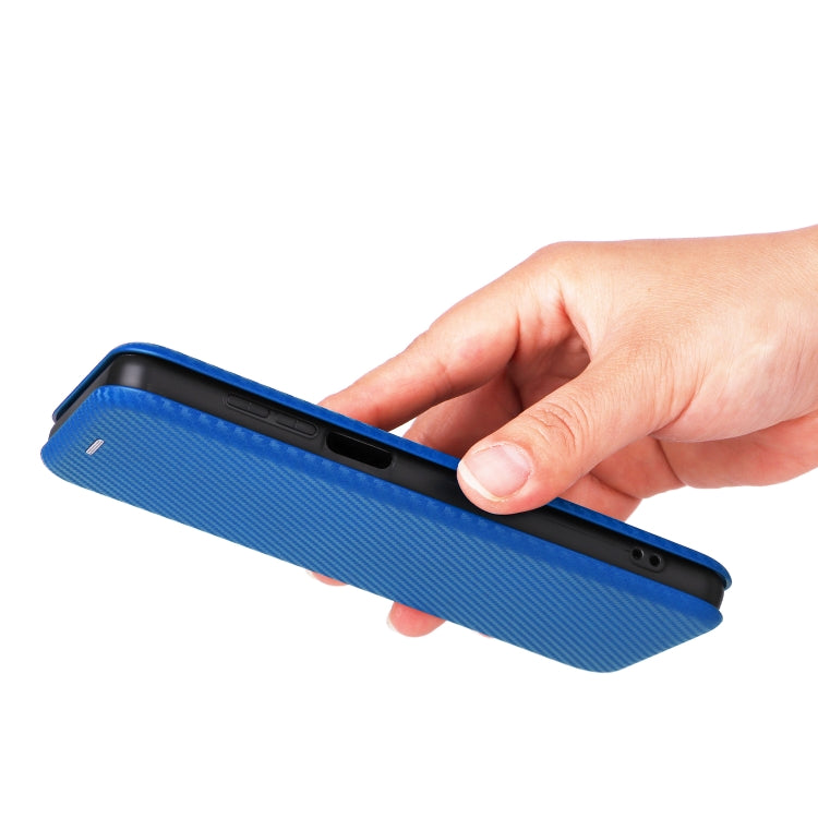 For TCL 501 Carbon Fiber Texture Flip Leather Phone Case