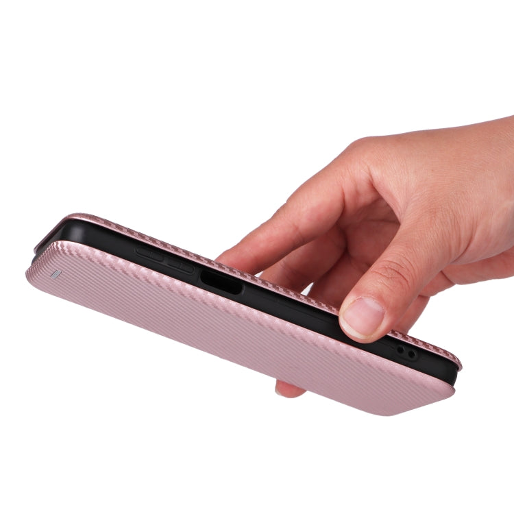 For TCL 501 Carbon Fiber Texture Flip Leather Phone Case