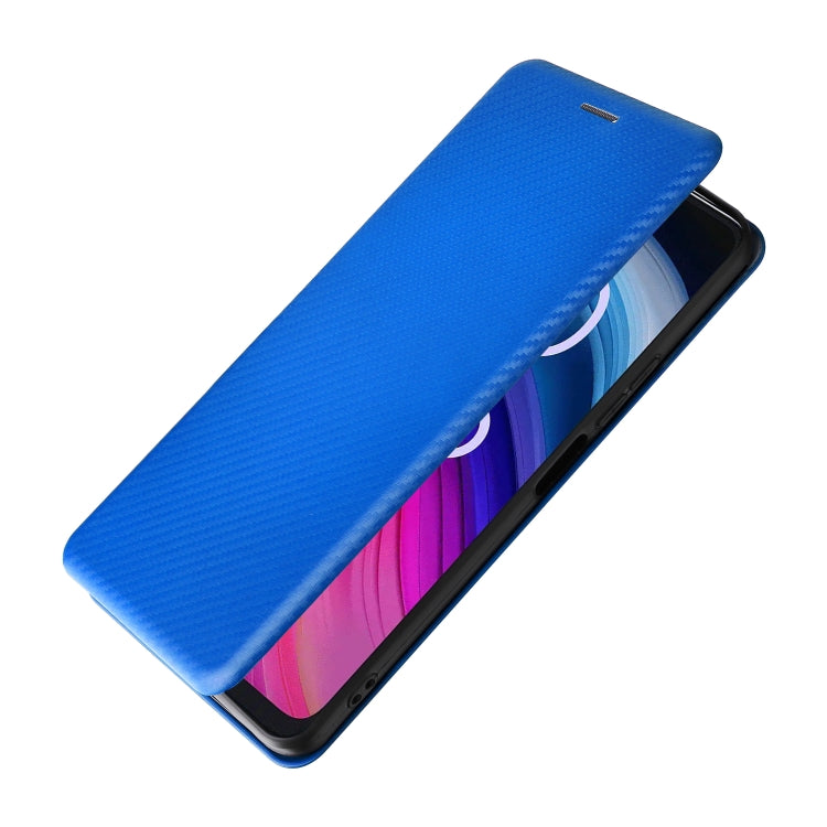 For TCL 505 Carbon Fiber Texture Flip Leather Phone Case