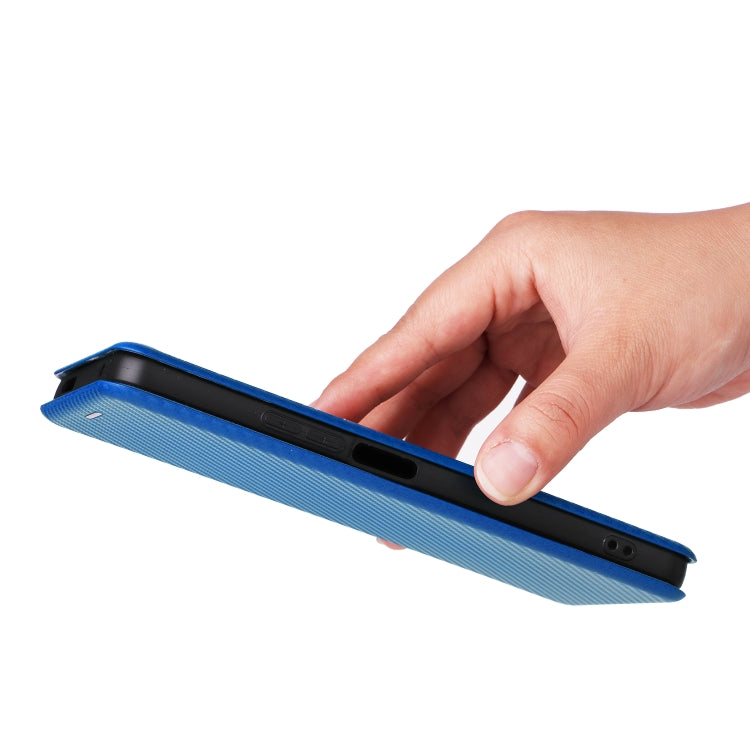 For TCL 505 Carbon Fiber Texture Flip Leather Phone Case