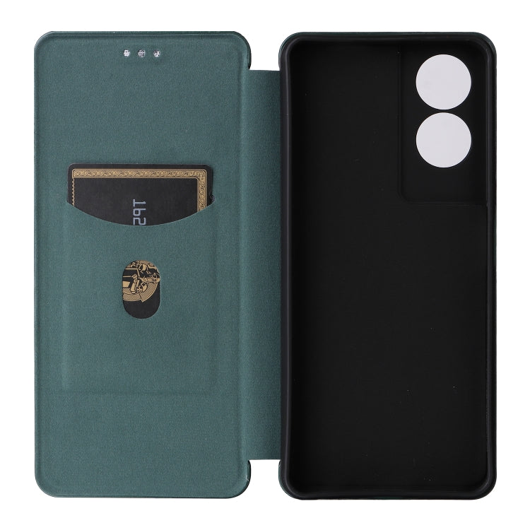 For TCL 505 Carbon Fiber Texture Flip Leather Phone Case