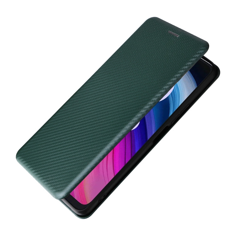 For TCL 505 Carbon Fiber Texture Flip Leather Phone Case