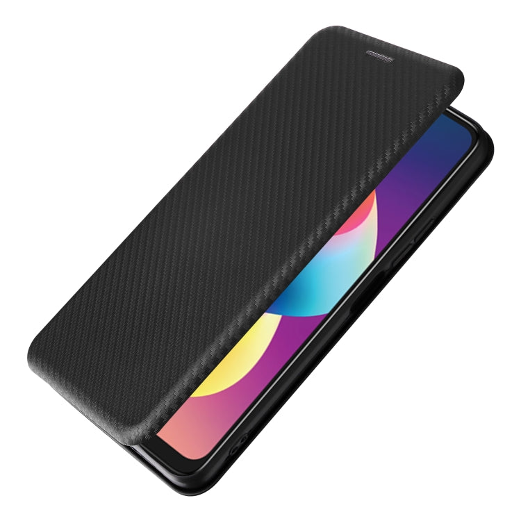 For TCL 50 LE 5G Carbon Fiber Texture Flip Leather Phone Case