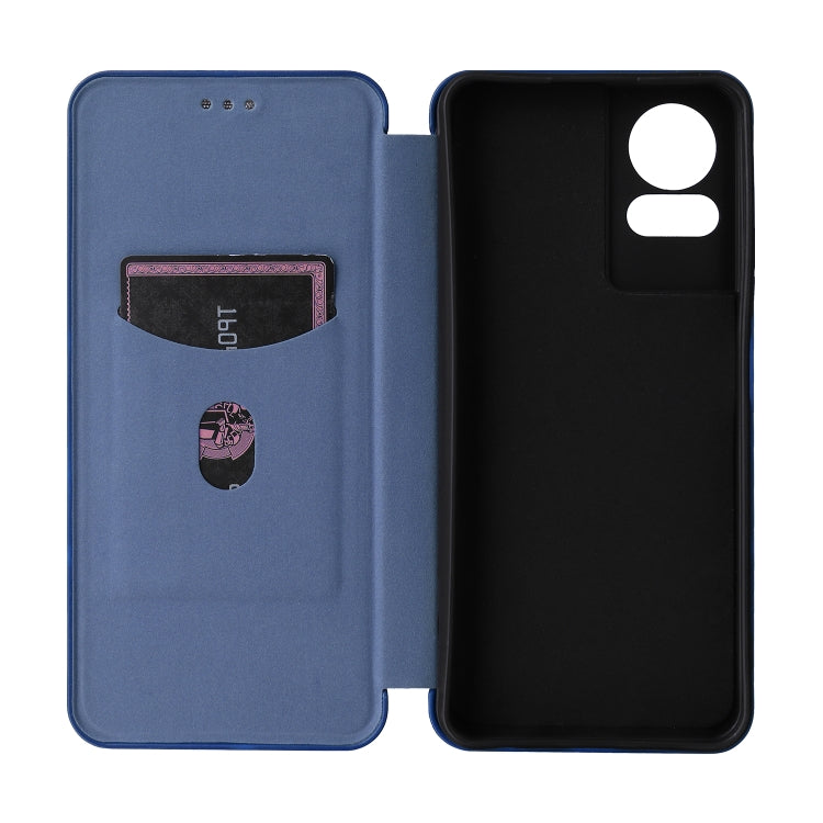 For TCL 50 LE 5G Carbon Fiber Texture Flip Leather Phone Case