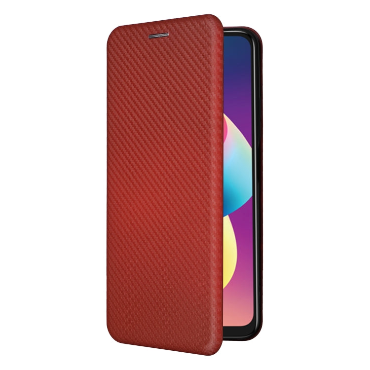 For TCL 50 LE 5G Carbon Fiber Texture Flip Leather Phone Case
