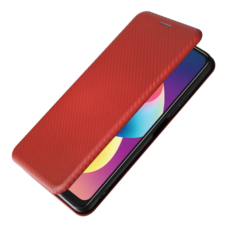For TCL 50 LE 5G Carbon Fiber Texture Flip Leather Phone Case