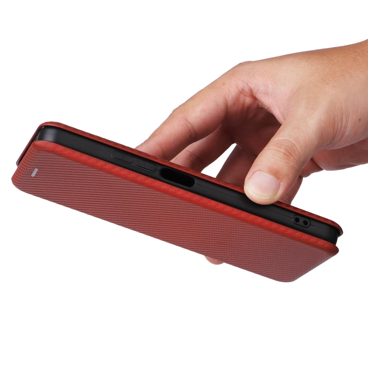For TCL 50 LE 5G Carbon Fiber Texture Flip Leather Phone Case