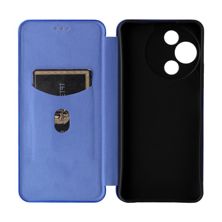 For TCL 60R 5G / 60 5G Carbon Fiber Texture Flip Leather Phone Case