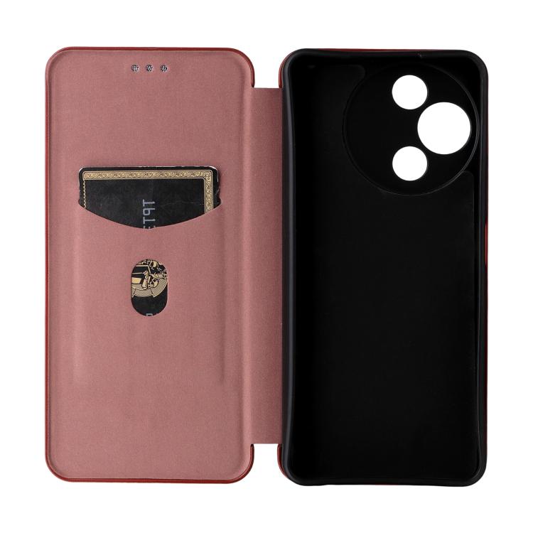 For TCL 60R 5G / 60 5G Carbon Fiber Texture Flip Leather Phone Case
