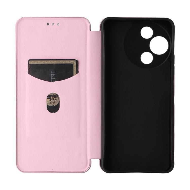 For TCL 60R 5G / 60 5G Carbon Fiber Texture Flip Leather Phone Case