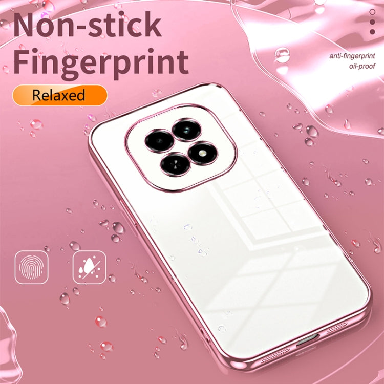 For Realme V60 Transparent Plating Fine Hole Phone Case