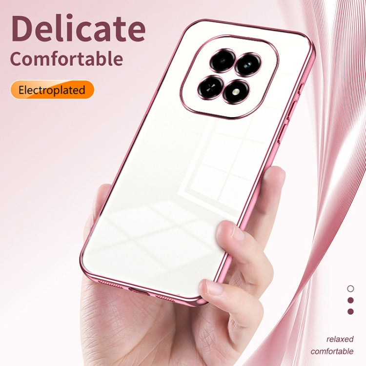 For Realme V60 Transparent Plating Fine Hole Phone Case