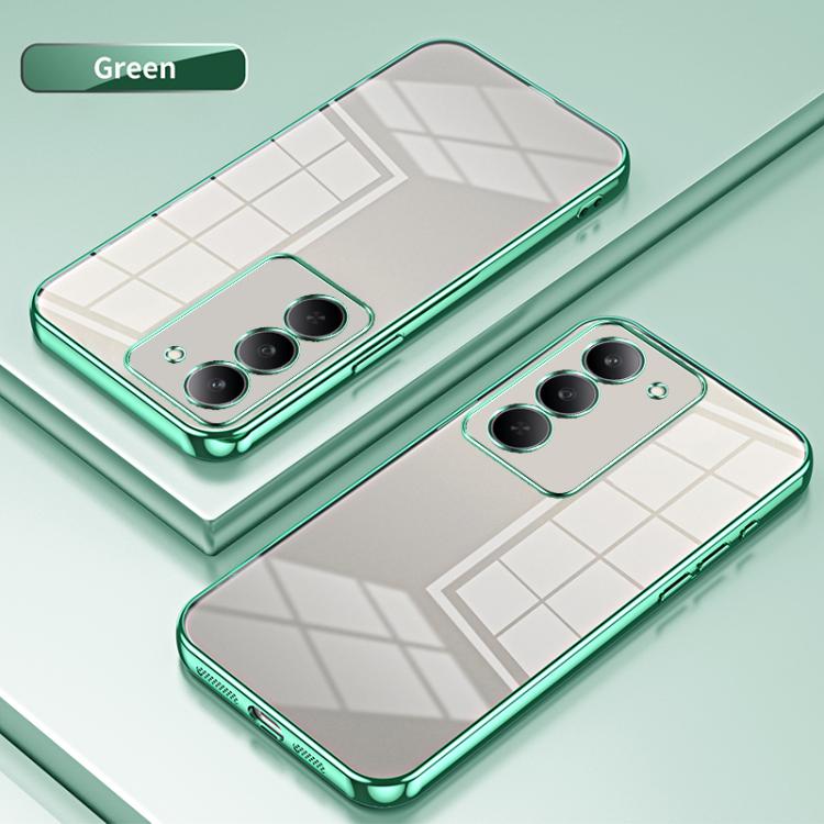 For Realme V60 Pro Transparent Plating Fine Hole Phone Case