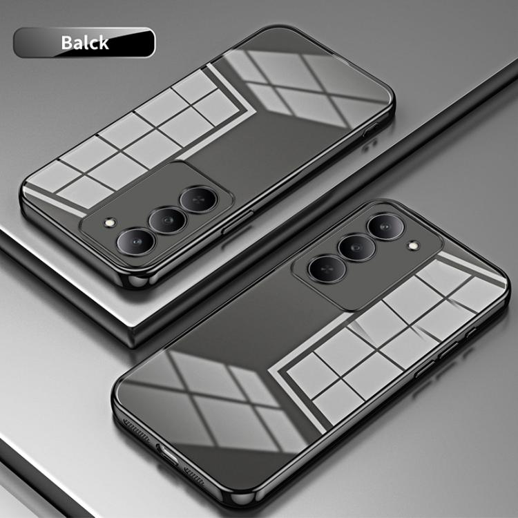 For Realme V60 Pro Transparent Plating Fine Hole Phone Case