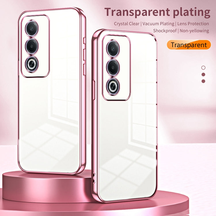 For OPPO A3 Pro Global Transparent Plating Fine Hole Phone Case