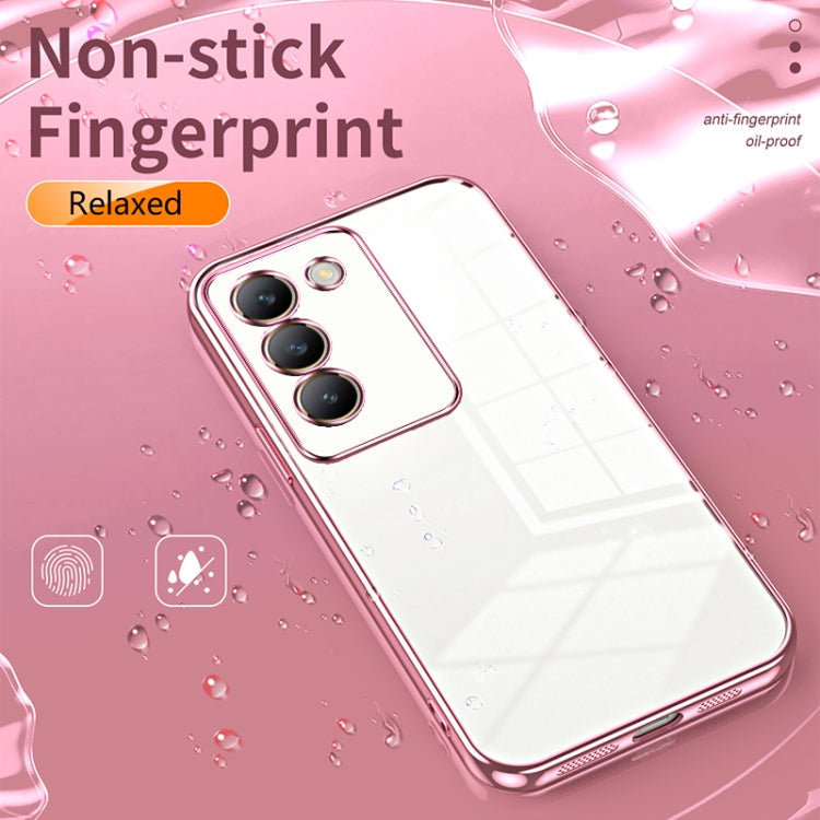 For vivo V30 SE Transparent Plating Fine Hole Phone Case