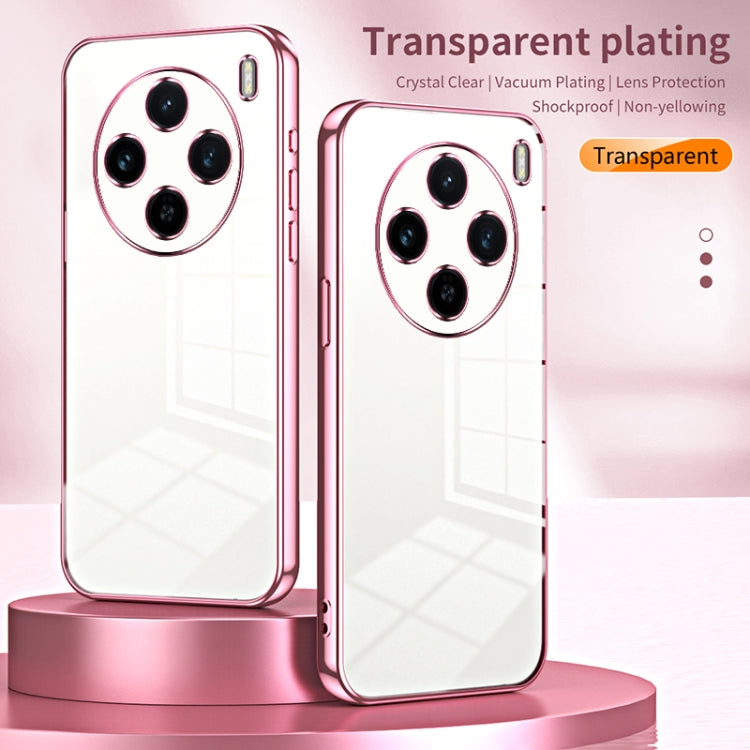 For vivo X100s Transparent Plating Fine Hole Phone Case