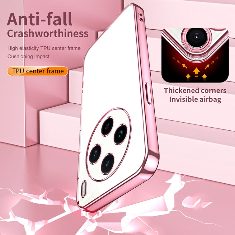 For vivo X100s Transparent Plating Fine Hole Phone Case