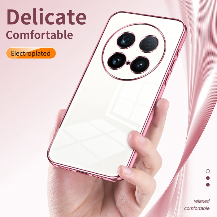 For vivo X100 Ultra Transparent Plating Fine Hole Phone Case