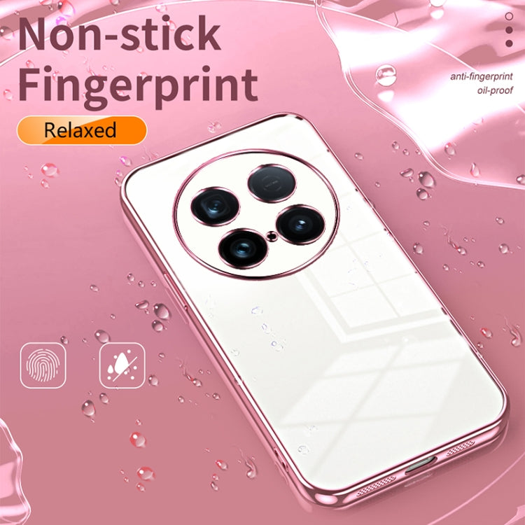 For vivo X100 Ultra Transparent Plating Fine Hole Phone Case