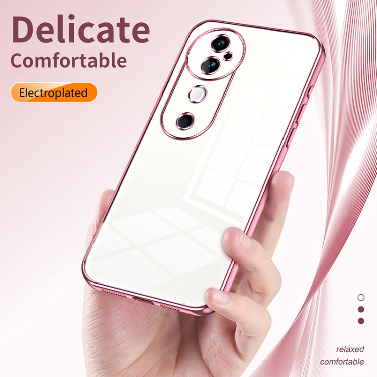 For vivo S19 Transparent Plating Fine Hole Phone Case