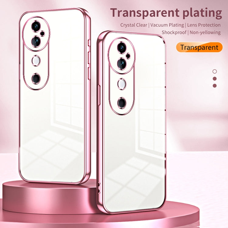 For vivo S19 Transparent Plating Fine Hole Phone Case
