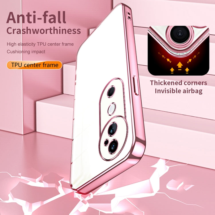 For vivo S19 Transparent Plating Fine Hole Phone Case