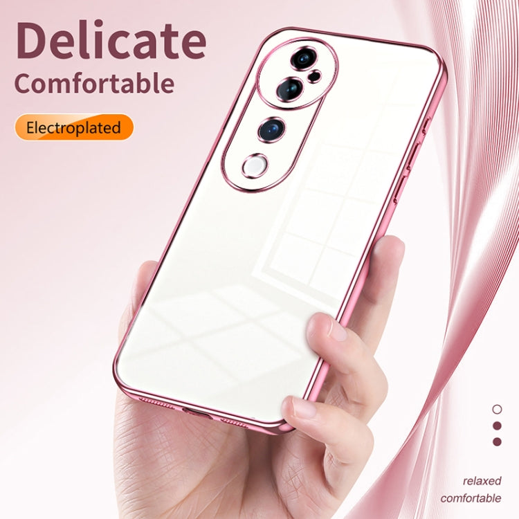 For vivo S19 Pro Transparent Plating Fine Hole Phone Case