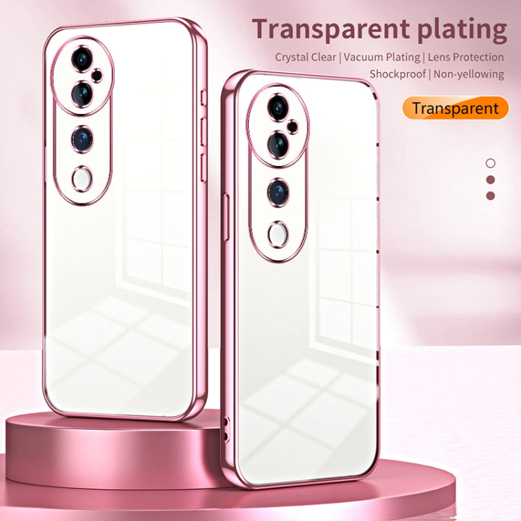 For vivo S19 Pro Transparent Plating Fine Hole Phone Case