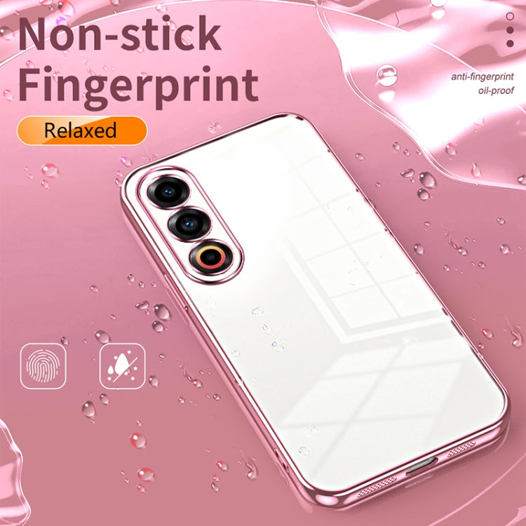 For Meizu 21 Transparent Plating Fine Hole Phone Case