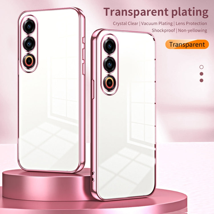 For Meizu 21 Transparent Plating Fine Hole Phone Case