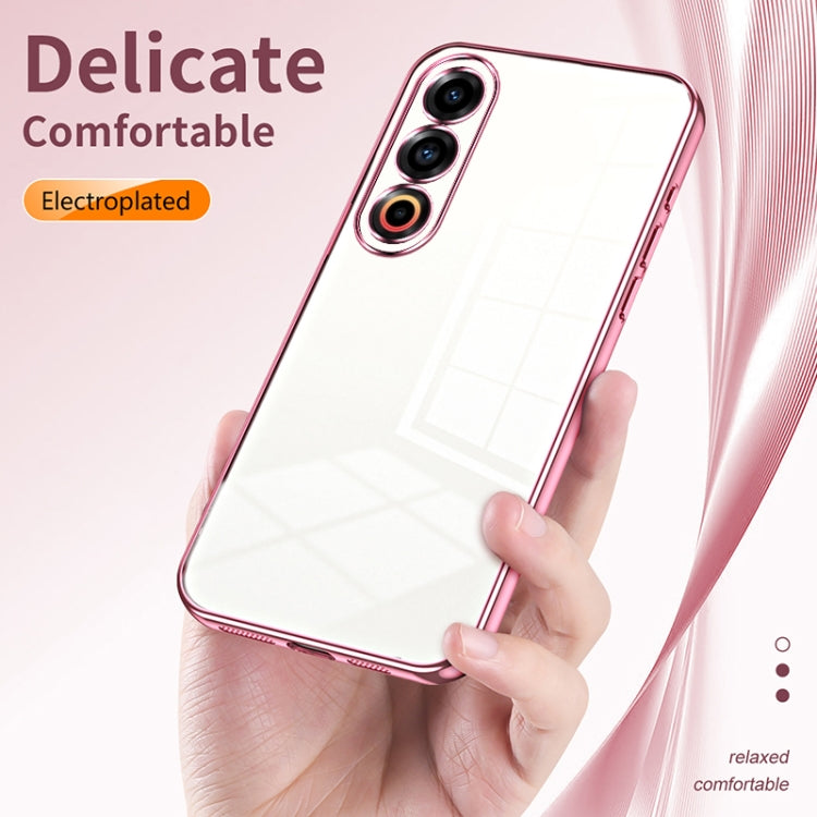 For Meizu 21 Transparent Plating Fine Hole Phone Case